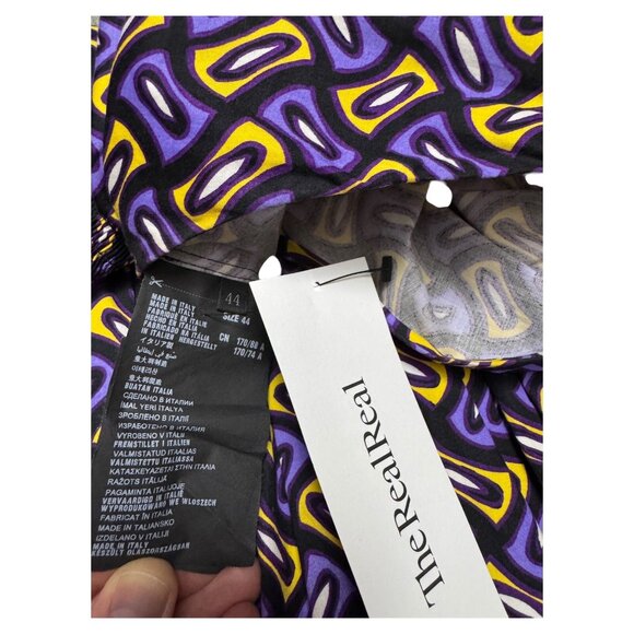 PRADA Stunning Luxury Designer 2014 A-Line Print Cute Mini Dress Size 8 Medium - Picture 8 of 9